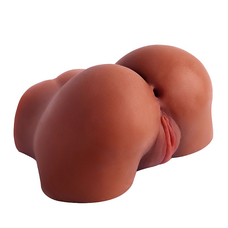 Bunda com Vagina e Ânus Masturbador Masculino Pequeno Realístico- Mulato