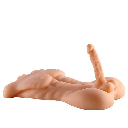 Masturbador Feminino Corpo Masculino Cyberskin Pênis Realístico