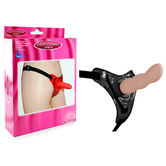 Strap On Deep Climax - Cinta com Penetrador Ponto G 13 cm x 3,5 cm