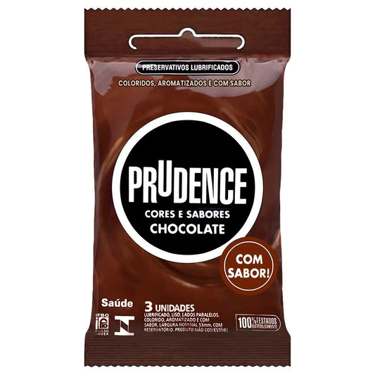 Preservativo Chocolate Prudence com 3 Unidades