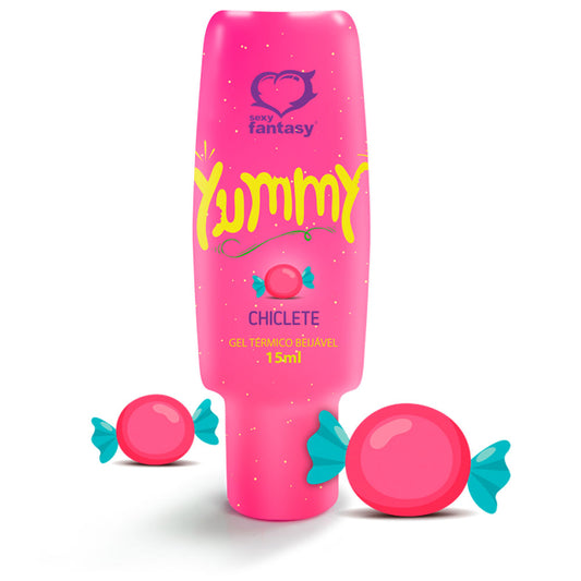 Excitante yummy gel termico que esquenta esfria beijavel 15ml