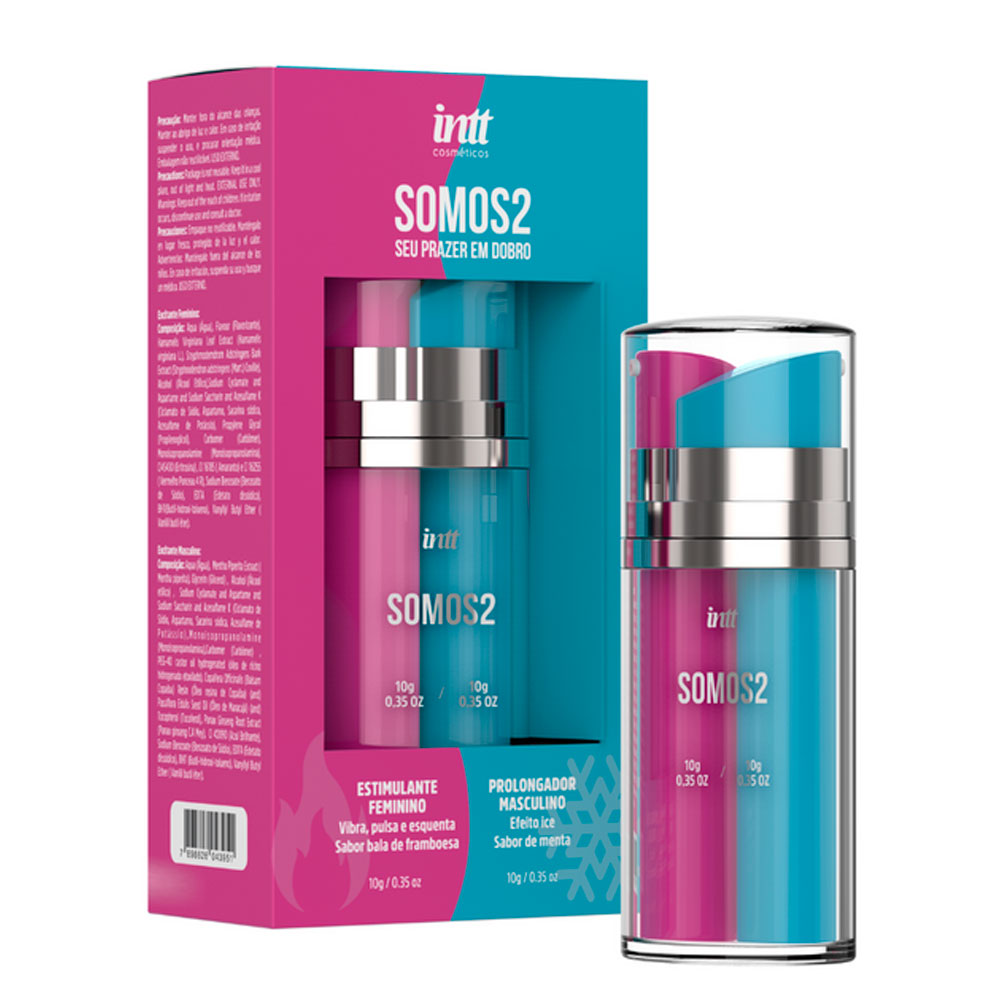 Kit Gel para Casais Excitante e Prolongador - Somos2 - INTT