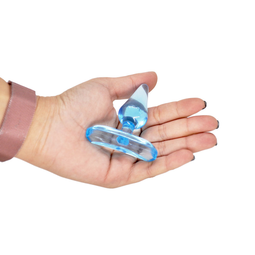 Mini Plug Anal Translúcido 7 cm - Black Cherry