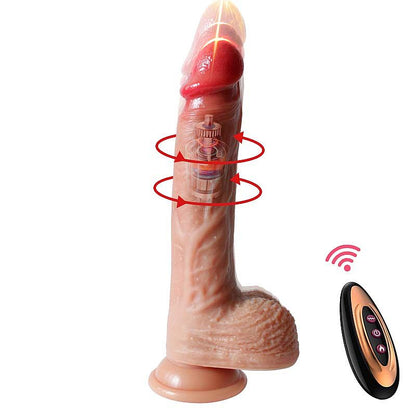 Pênis Realístico Silicone Líquido Com Vai E Vem Aquecimento