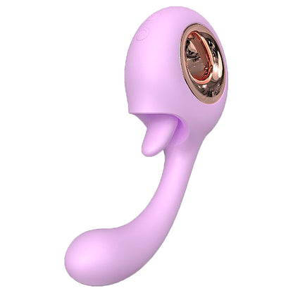 Vibrador de Ponto G com Língua Estimuladora - Woo - S-hande