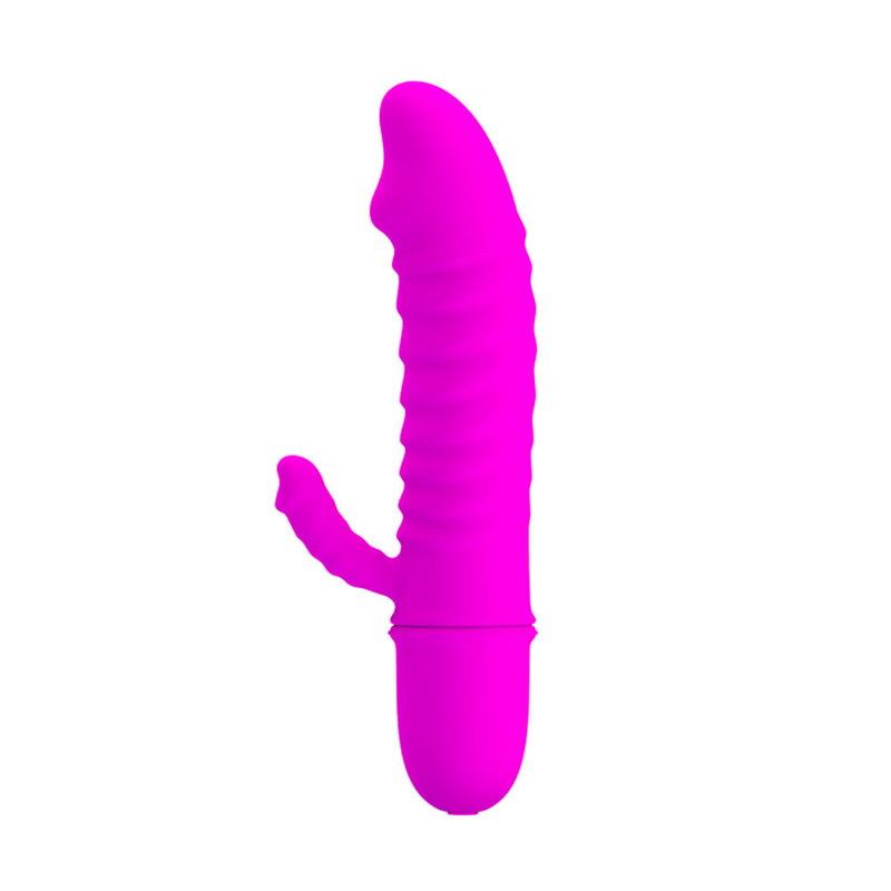 Vibrador Duplo Arnd em Soft Touch com 10 Modos de Vibração 11,5 cm x 2,3 cm - Coleção Pretty Love