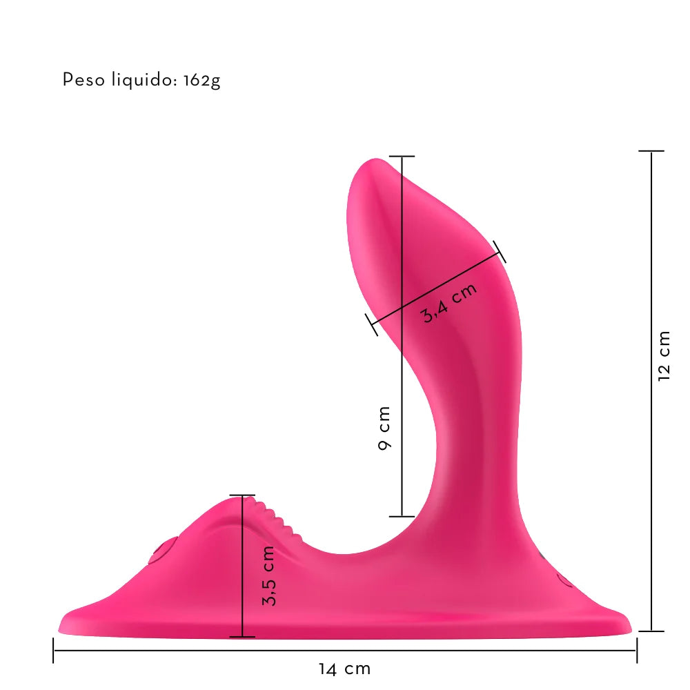 Vibrador de calcinha duplo motor