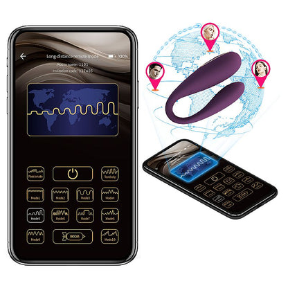Vibrador de Casal - August - À Longa distância - APP - Pretty Love