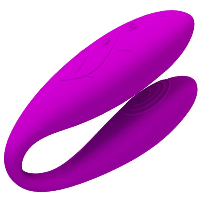 Vibrador Pretty Love Chad Recarregável para Casais 30 Níveis de Vibro e Controle Wireless 9 x 3 cm